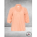 KAFFE Curve Blouse Vitana Peach Nectar
